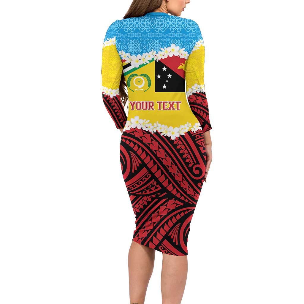 Personalised Torba PNG Forever Family Matching Long Sleeve Bodycon Dress and Hawaiian Shirt Polynesian Sand Art - Polynesian Pride