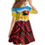 Personalised Torba PNG Forever Family Matching Short Sleeve Bodycon Dress and Hawaiian Shirt Polynesian Sand Art - Polynesian Pride