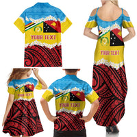 Personalised Torba PNG Forever Family Matching Summer Maxi Dress and Hawaiian Shirt Polynesian Sand Art - Polynesian Pride