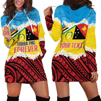 Personalised Torba PNG Forever Hoodie Dress Polynesian Sand Art - Polynesian Pride