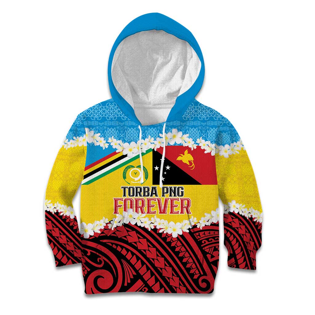 Personalised Torba PNG Forever Kid Hoodie Polynesian Sand Art - Polynesian Pride