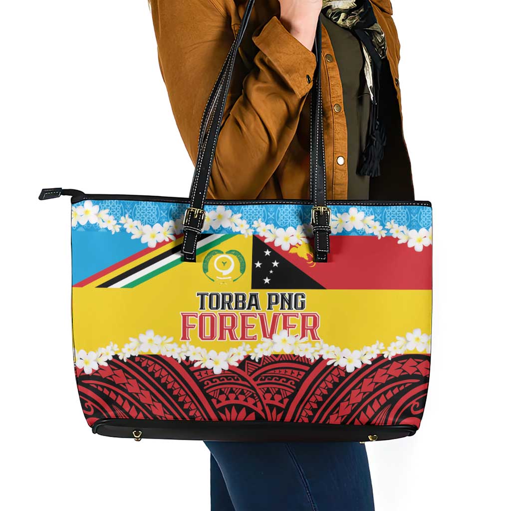 Torba PNG Forever Leather Tote Bag Polynesian Sand Art - Polynesian Pride