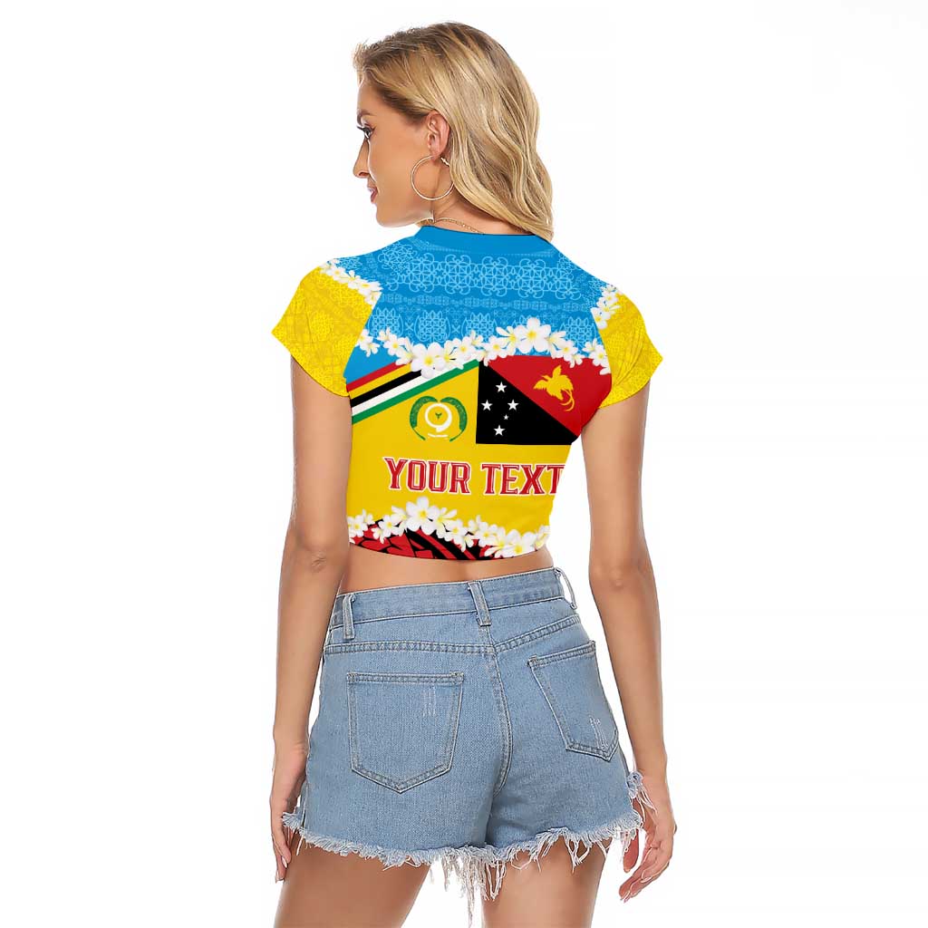 Personalised Torba PNG Forever Raglan Cropped T Shirt Polynesian Sand Art - Polynesian Pride