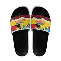 Torba PNG Forever Slide Sandals Polynesian Sand Art - Polynesian Pride