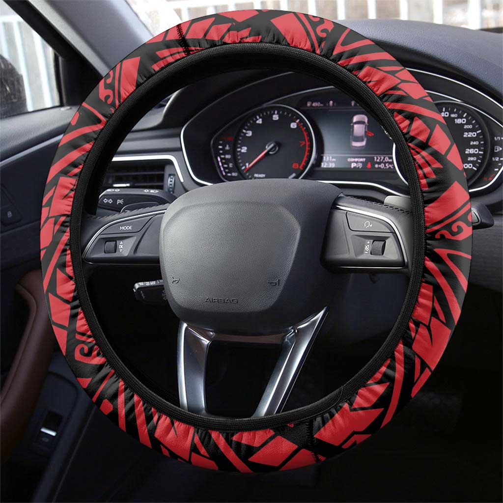 Torba PNG Forever Steering Wheel Cover Polynesian Sand Art - Polynesian Pride