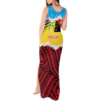Personalised Torba PNG Forever Tank Maxi Dress Polynesian Sand Art - Polynesian Pride