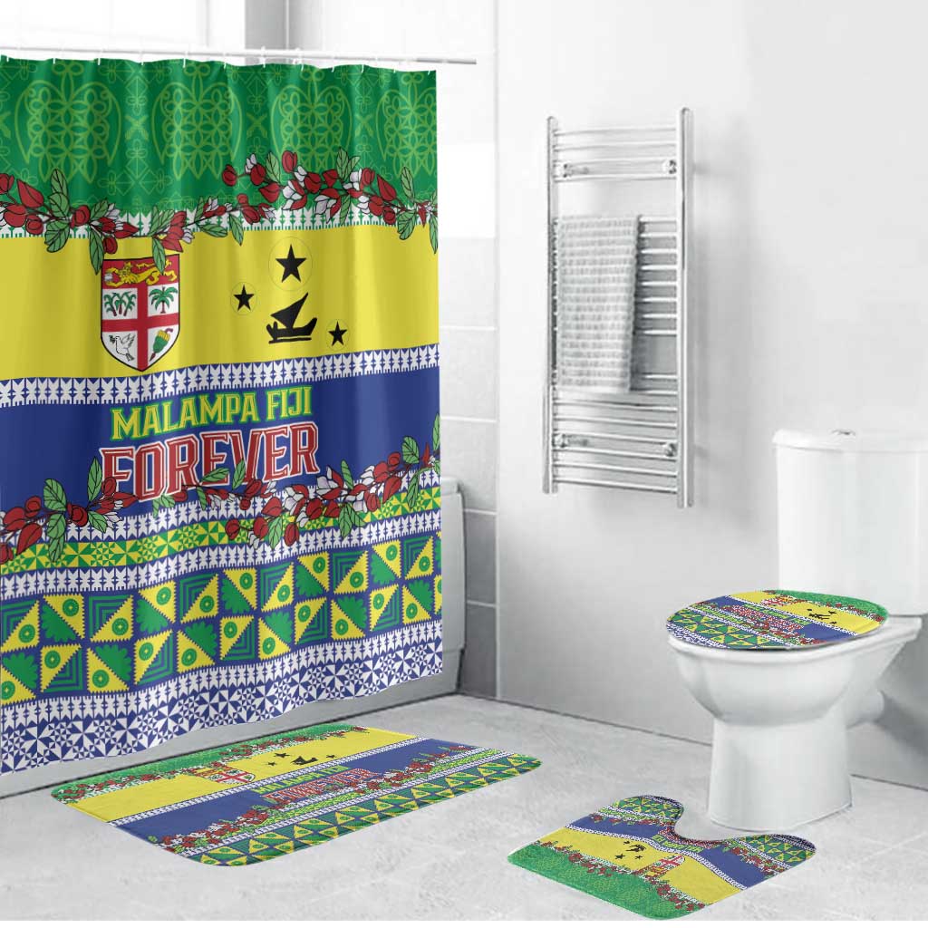 Malampa Fiji Forever Bathroom Set Tagimoucia Polynesian Sand Drawing - Polynesian Pride