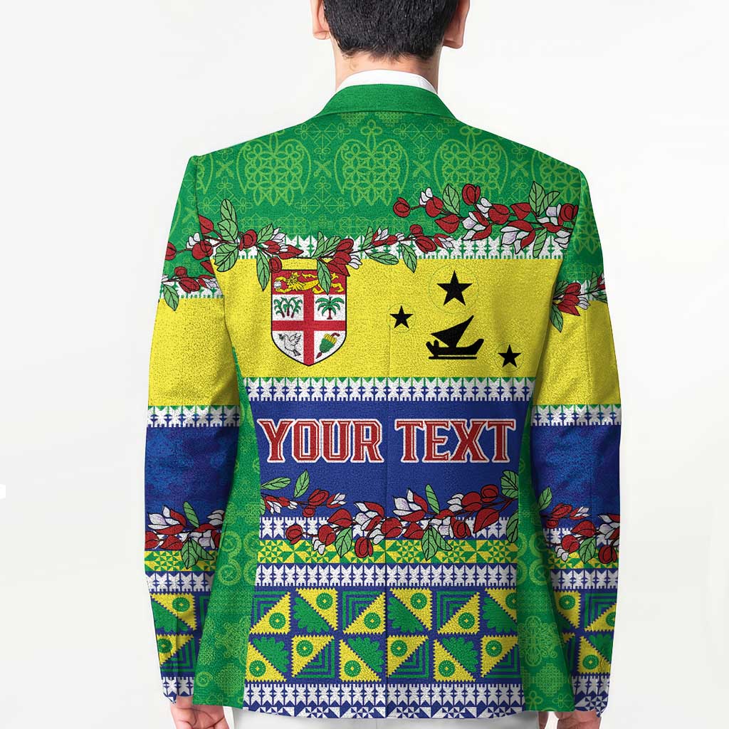 Personalised Malampa Fiji Forever Blazer Tagimoucia Polynesian Sand Drawing - Polynesian Pride