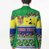 Personalised Malampa Fiji Forever Blazer Tagimoucia Polynesian Sand Drawing - Polynesian Pride