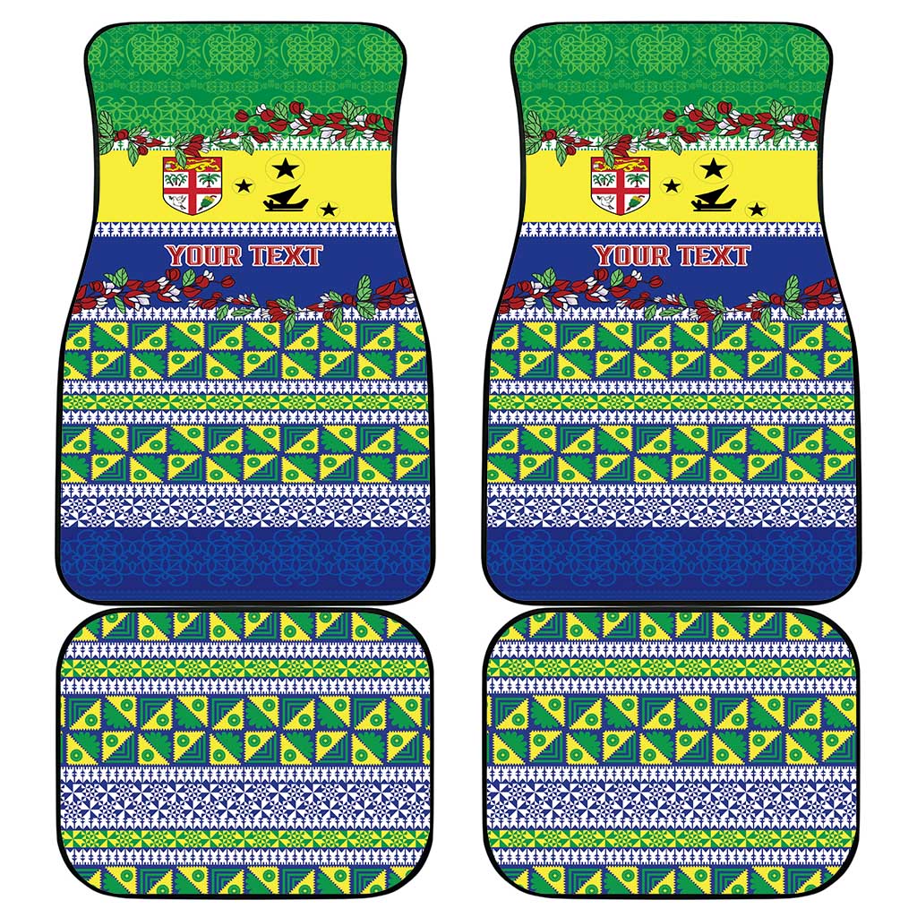 Personalised Malampa Fiji Forever Car Mats Tagimoucia Polynesian Sand Drawing - Polynesian Pride