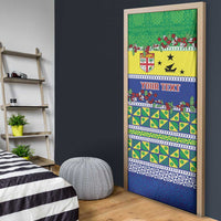 Personalised Malampa Fiji Forever Door Cover Tagimoucia Polynesian Sand Drawing - Polynesian Pride