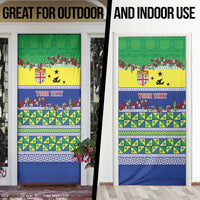 Personalised Malampa Fiji Forever Door Cover Tagimoucia Polynesian Sand Drawing - Polynesian Pride