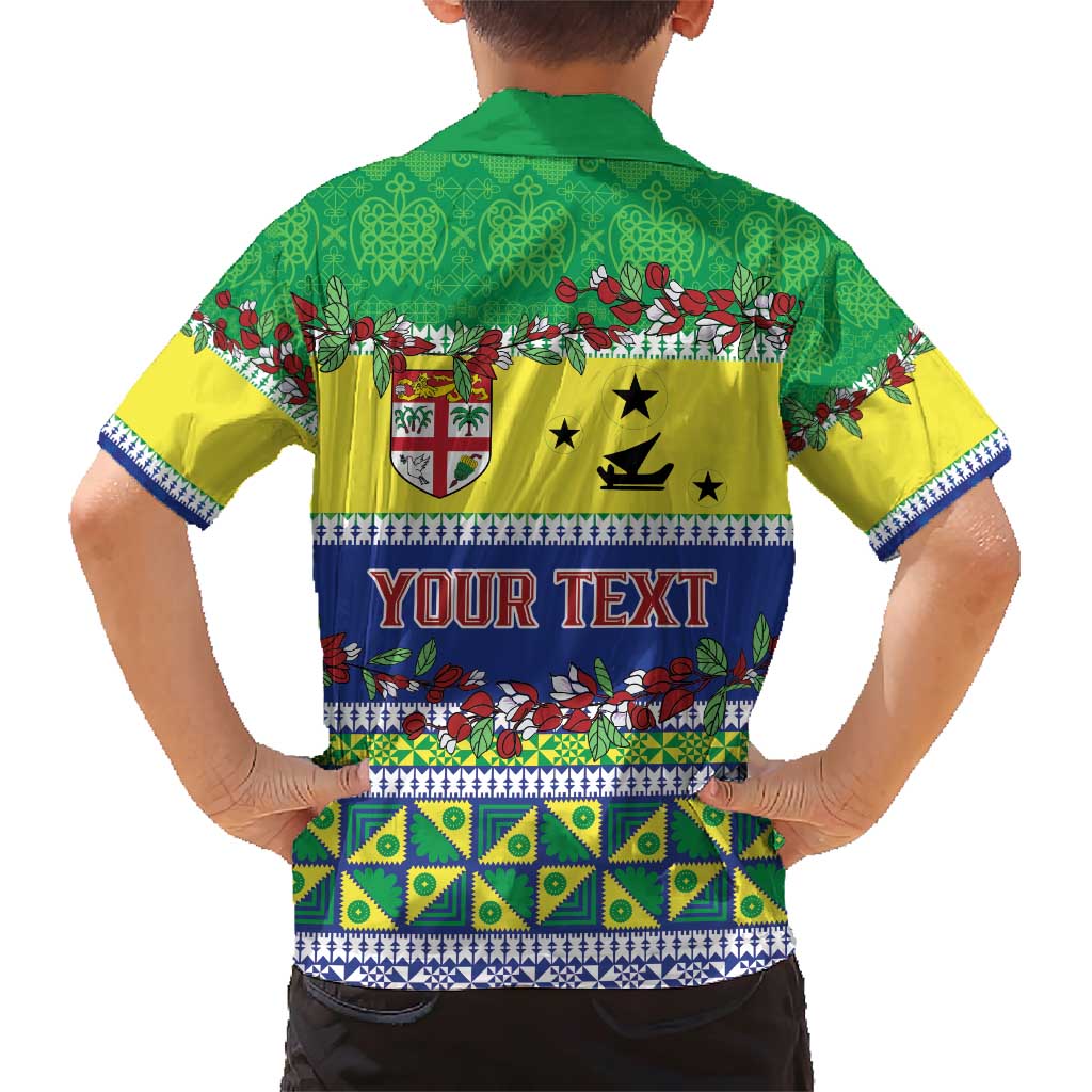 Personalised Malampa Fiji Forever Family Matching Short Sleeve Bodycon Dress and Hawaiian Shirt Tagimoucia Polynesian Sand Drawing - Polynesian Pride