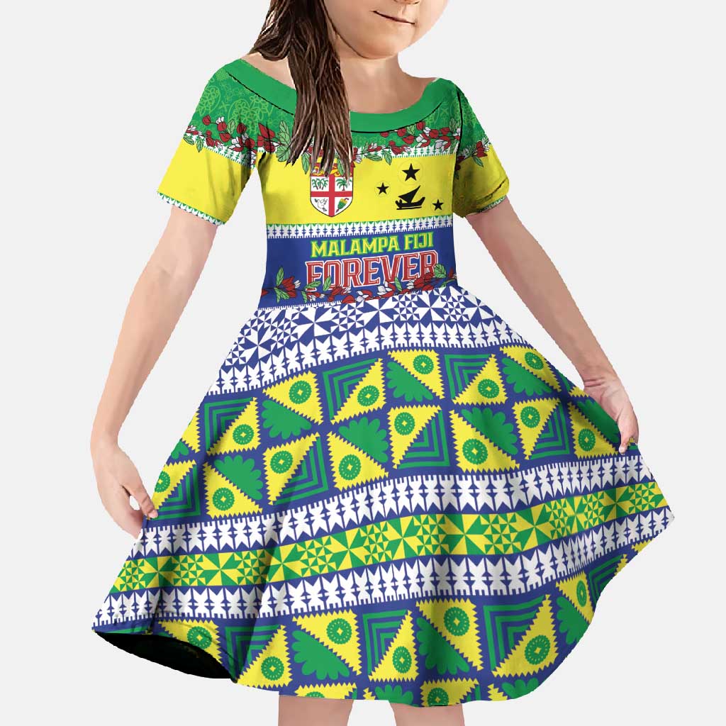 Personalised Malampa Fiji Forever Family Matching Short Sleeve Bodycon Dress and Hawaiian Shirt Tagimoucia Polynesian Sand Drawing - Polynesian Pride