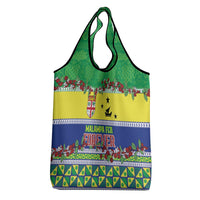 Malampa Fiji Forever Grocery Bag Tagimoucia Polynesian Sand Drawing - Polynesian Pride