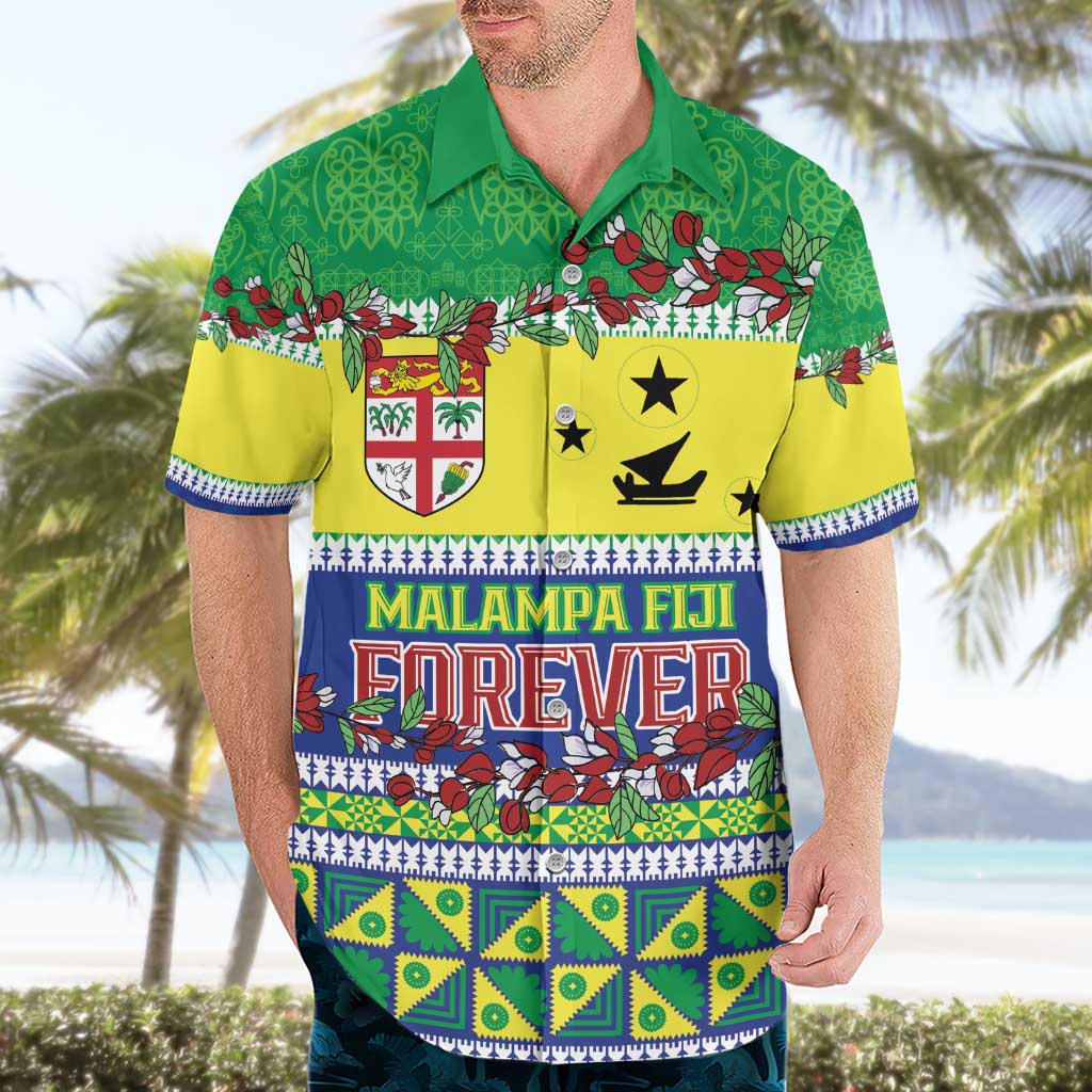 Personalised Malampa Fiji Forever Hawaiian Shirt Tagimoucia Polynesian Sand Drawing - Polynesian Pride
