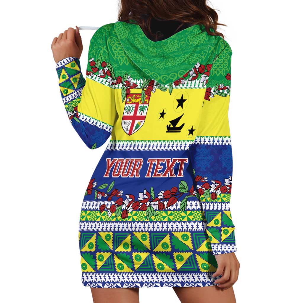 Personalised Malampa Fiji Forever Hoodie Dress Tagimoucia Polynesian Sand Drawing - Polynesian Pride