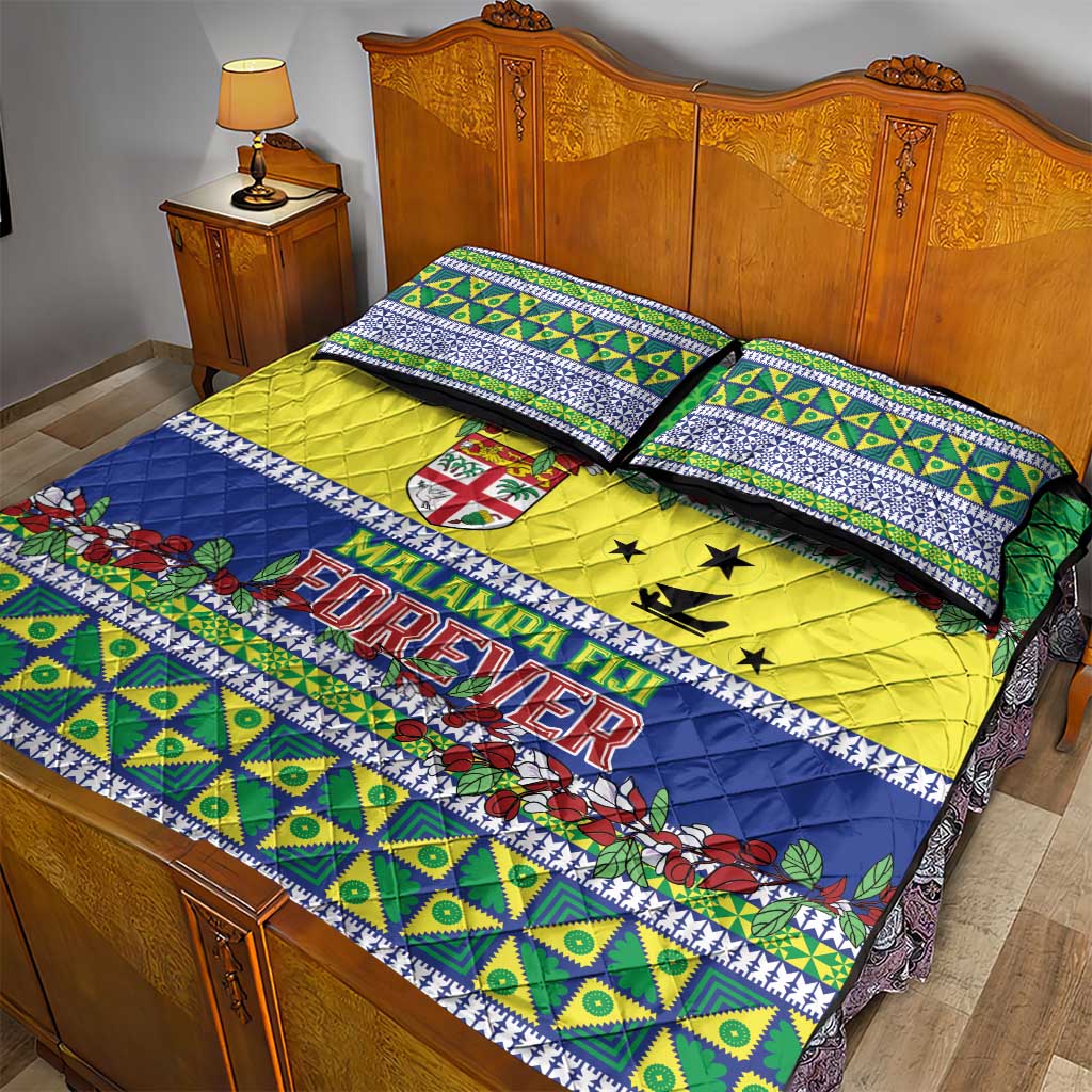 Malampa Fiji Forever Quilt Bed Set Tagimoucia Polynesian Sand Drawing - Polynesian Pride