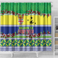 Malampa Fiji Forever Shower Curtain Tagimoucia Polynesian Sand Drawing - Polynesian Pride