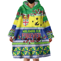 Personalised Malampa Fiji Forever Wearable Blanket Hoodie Tagimoucia Polynesian Sand Drawing - Polynesian Pride