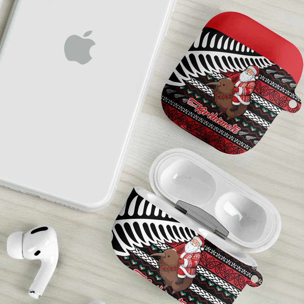 New Zealand Kiwi Santa Christmas AirPods Case He Wairua Kirihimete - Polynesian Pride