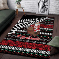 New Zealand Kiwi Santa Christmas Area Rug He Wairua Kirihimete - Polynesian Pride