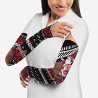 New Zealand Kiwi Santa Christmas Arm Sleeves He Wairua Kirihimete - Polynesian Pride