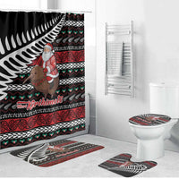 New Zealand Kiwi Santa Christmas Bathroom Set He Wairua Kirihimete - Polynesian Pride