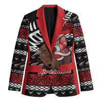 New Zealand Kiwi Santa Christmas Blazer He Wairua Kirihimete - Polynesian Pride