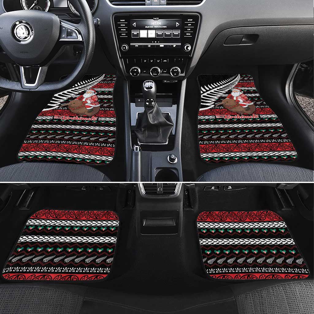 New Zealand Kiwi Santa Christmas Car Mats He Wairua Kirihimete - Polynesian Pride