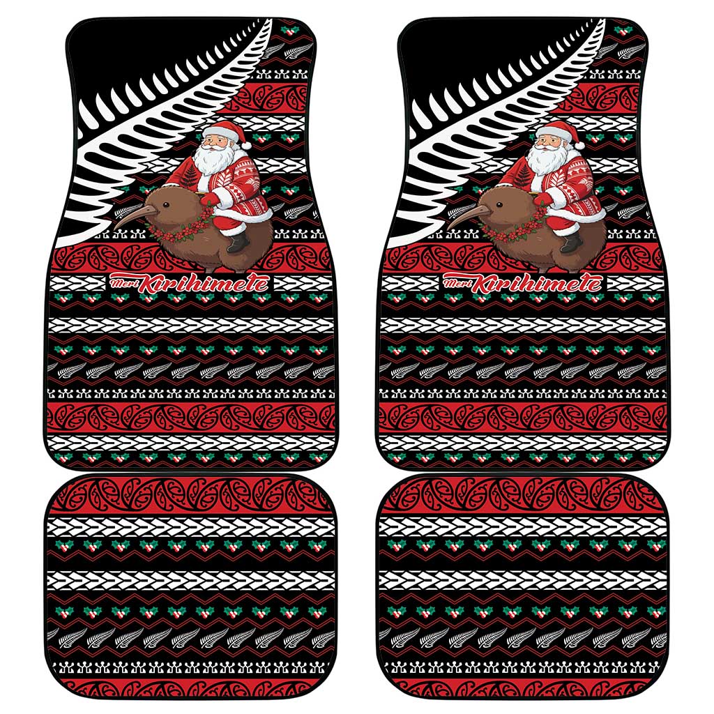 New Zealand Kiwi Santa Christmas Car Mats He Wairua Kirihimete - Polynesian Pride