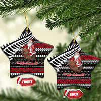 New Zealand Kiwi Santa Christmas Ceramic Ornament He Wairua Kirihimete - Polynesian Pride