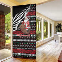 New Zealand Kiwi Santa Christmas Door Cover He Wairua Kirihimete - Polynesian Pride