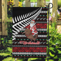 New Zealand Kiwi Santa Christmas Garden Flag He Wairua Kirihimete - Polynesian Pride