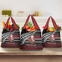 New Zealand Kiwi Santa Christmas Grocery Bag He Wairua Kirihimete - Polynesian Pride