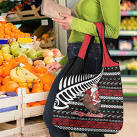 New Zealand Kiwi Santa Christmas Grocery Bag He Wairua Kirihimete - Polynesian Pride