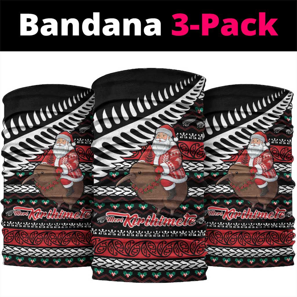 New Zealand Kiwi Santa Christmas Neck Gaiter He Wairua Kirihimete - Polynesian Pride