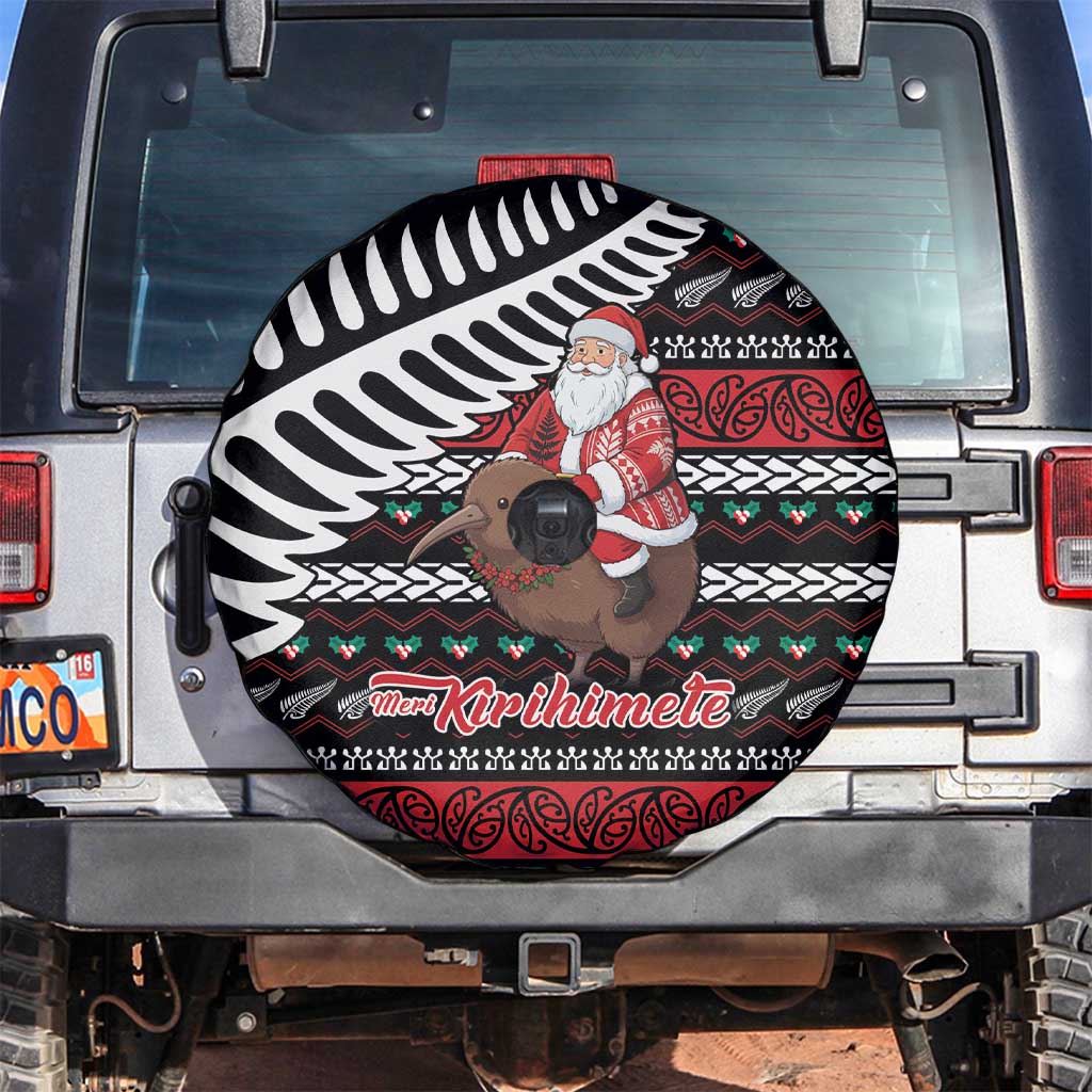 New Zealand Kiwi Santa Christmas Spare Tire Cover He Wairua Kirihimete - Polynesian Pride