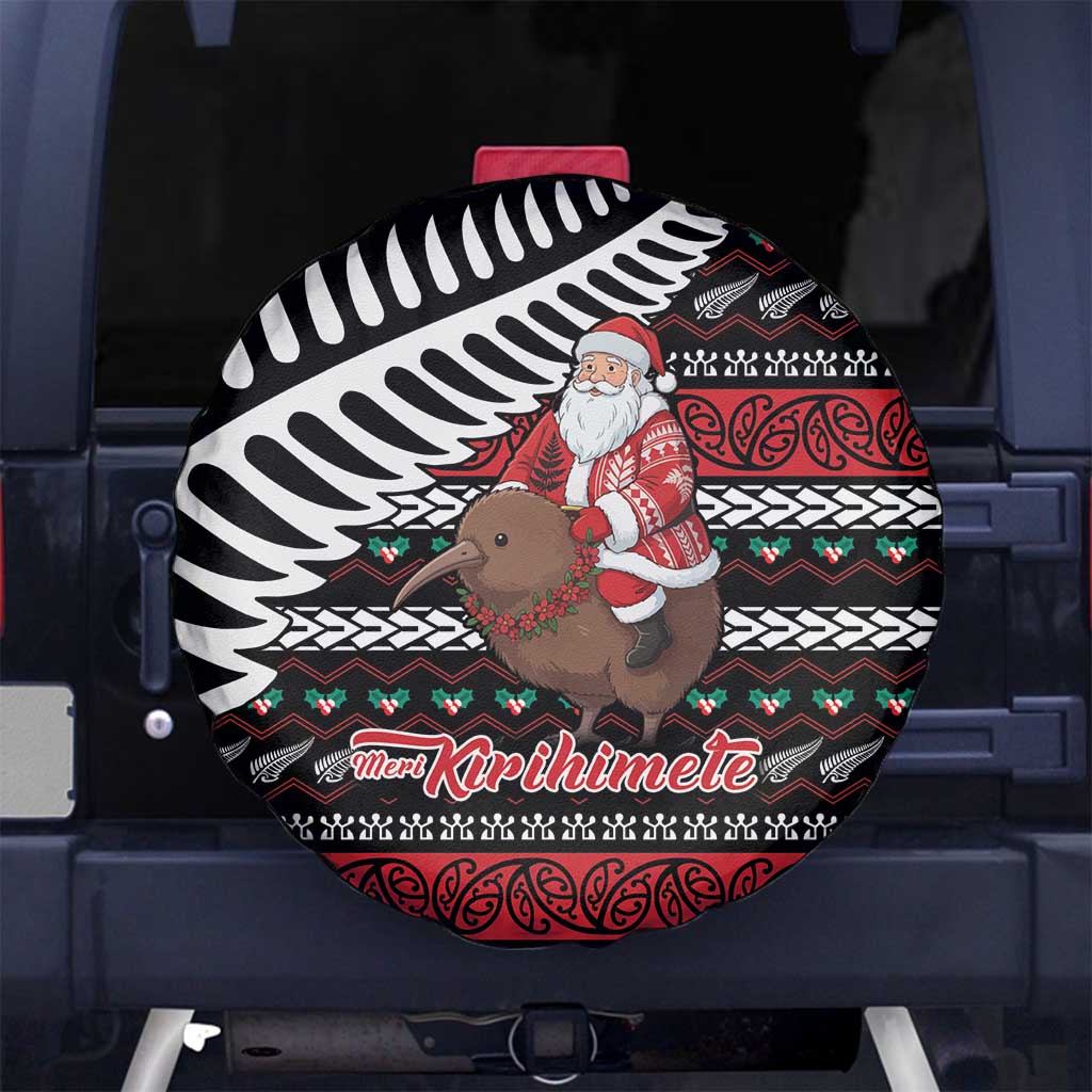 New Zealand Kiwi Santa Christmas Spare Tire Cover He Wairua Kirihimete - Polynesian Pride