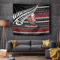 New Zealand Kiwi Santa Christmas Tapestry He Wairua Kirihimete - Polynesian Pride