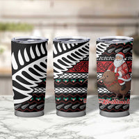 New Zealand Kiwi Santa Christmas Tumbler Cup He Wairua Kirihimete - Polynesian Pride