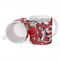 Personalised New Zealand Koru Pohutukawa Ceramic Mug Meri Kirihimete Aroha for Christmas - Polynesian Pride