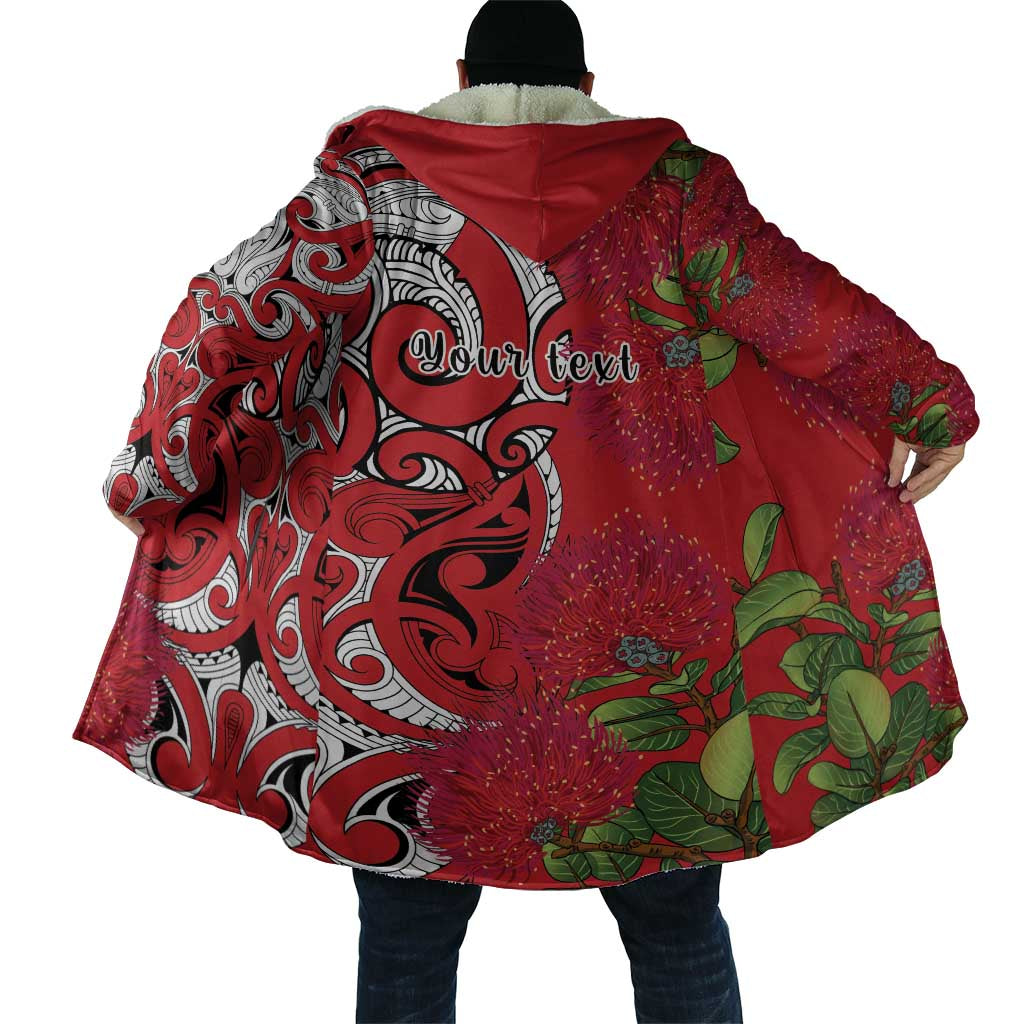 Personalised New Zealand Koru Pohutukawa Cloak Meri Kirihimete Aroha for Christmas - Polynesian Pride