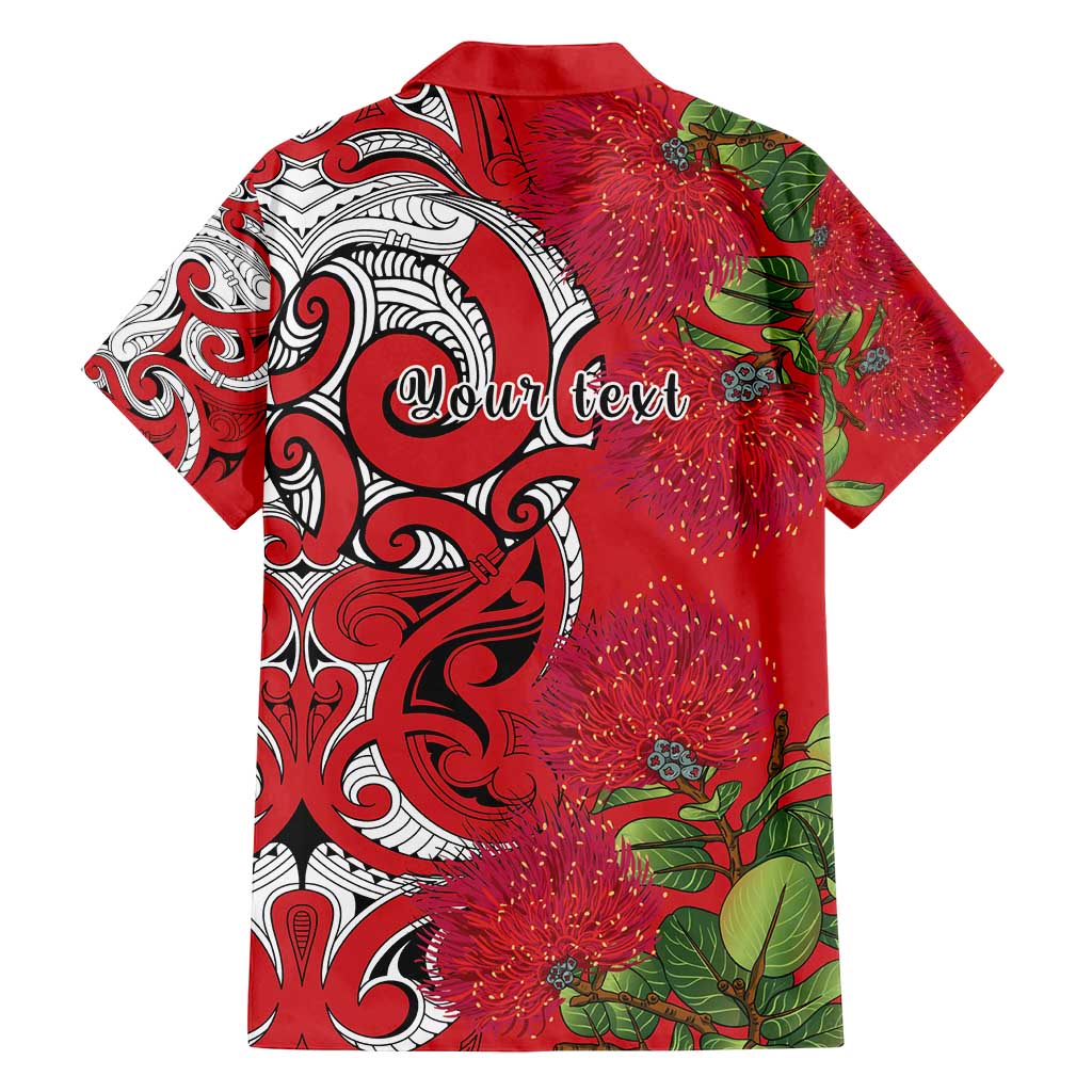 Personalised New Zealand Koru Pohutukawa Family Matching Summer Maxi Dress and Hawaiian Shirt Meri Kirihimete Aroha for Christmas - Polynesian Pride