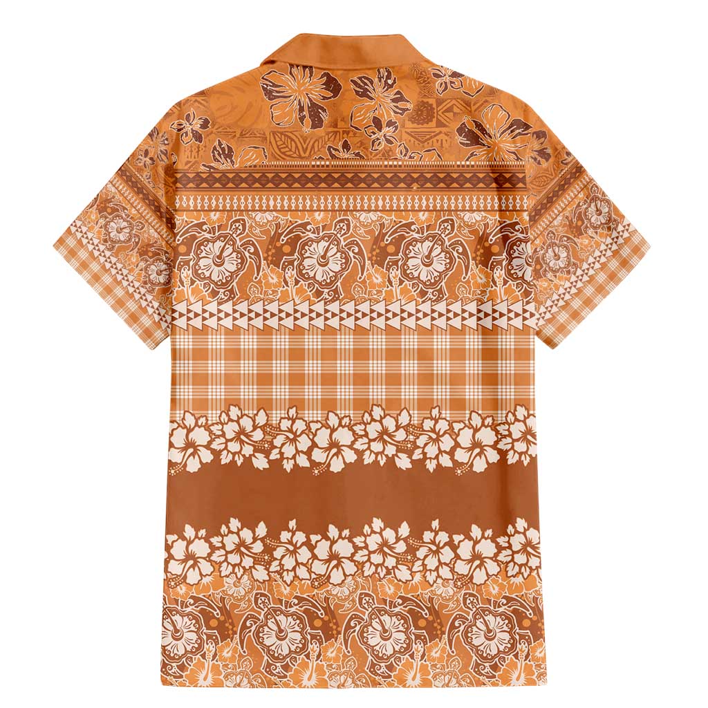 Hawaiian Hibiscus Honu Family Matching Mermaid Dress and Hawaiian Shirt Gold Mele Kalikimaka Palaka Spirit - Polynesian Pride