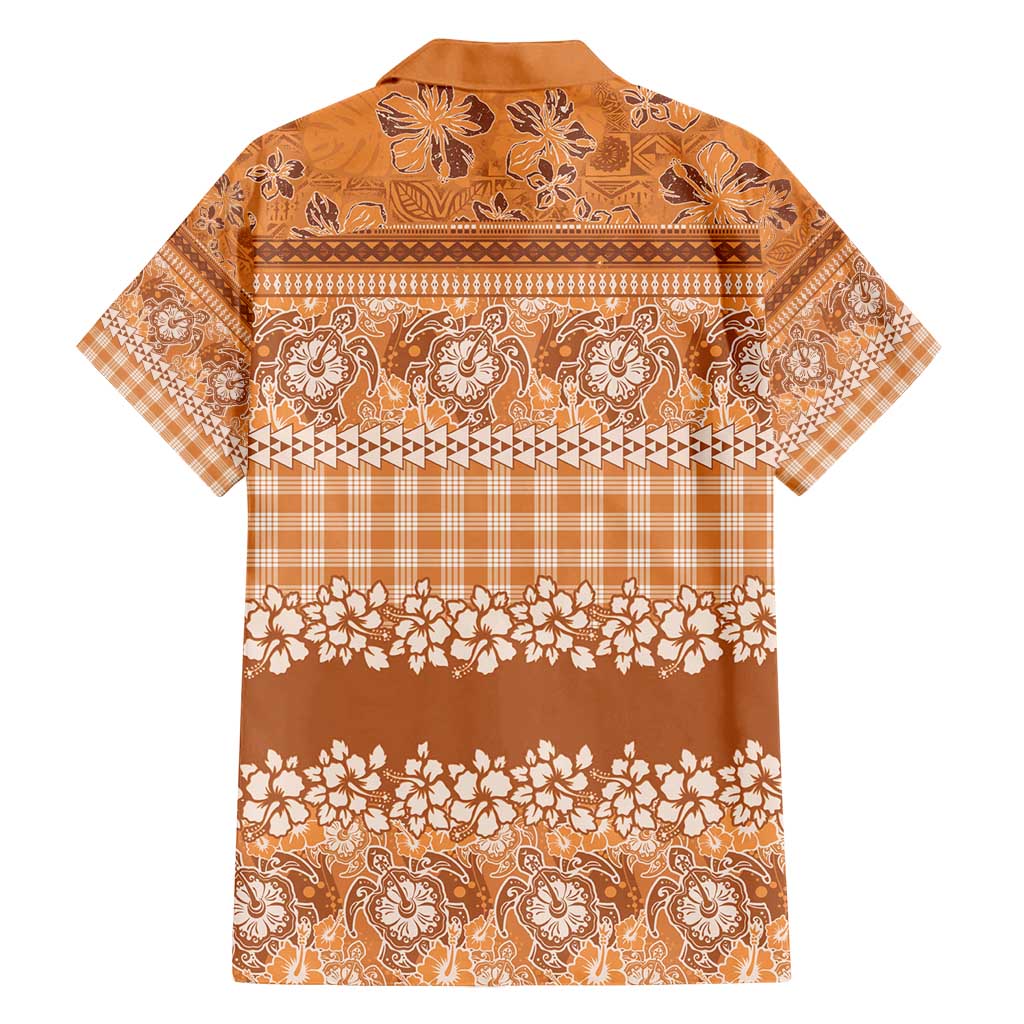 Hawaiian Hibiscus Honu Family Matching Puletasi and Hawaiian Shirt Gold Mele Kalikimaka Palaka Spirit - Polynesian Pride