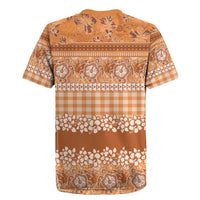 Hawaiian Hibiscus Honu Rugby Jersey Gold Mele Kalikimaka Palaka Spirit - Polynesian Pride