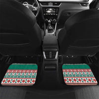 Hawaiian Skull Surfs Car Mats Mele Kalikimaka Palaka Quilt Pattern - Polynesian Pride