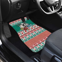 Hawaiian Skull Surfs Car Mats Mele Kalikimaka Palaka Quilt Pattern - Polynesian Pride
