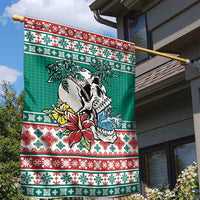 Hawaiian Skull Surfs Garden Flag Mele Kalikimaka Palaka Quilt Pattern - Polynesian Pride